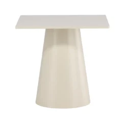 Vierkante eettafel met ronde voet - Lavis Lanzi