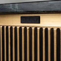 Vierkante salontafel goud met marmer - Richmond Interiors Ironville