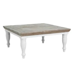 Vierkante salontafel landelijk grijs - Tower Living Fleur