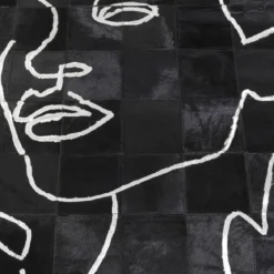 Vloerkleed met gezichten - Kare Design Art Faces