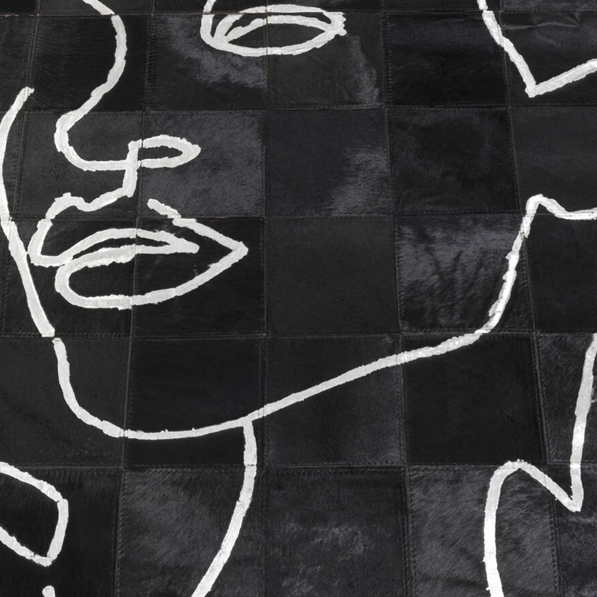 Vloerkleed met gezichten - Kare Design Art Faces