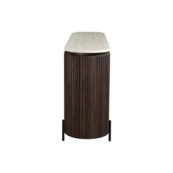 Walnoot dressoir met travertin blad - Bodio Rizza