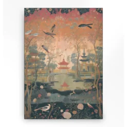 Wandkleed in frame - Urban Cotton Oriental Night