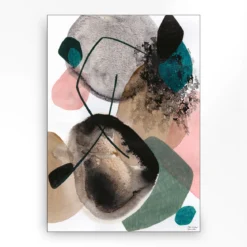 Wandkleed in frame - Urban Cotton Splash