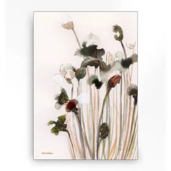 Wandkleed in frame - Urban Cotton Pastel Flowers 2