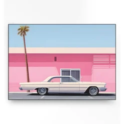 Wandkleed in frame - Urban Cotton Hammer