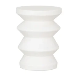 Witte bijzettafel betonvezel - Must Living Zig Zag