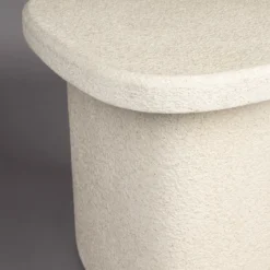 Witte bijzettafel organisch - Dutchbone Veda High
