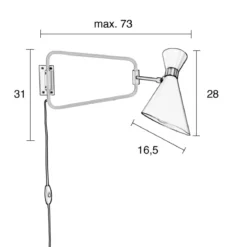 Witte wandlamp - Zuiver Shady