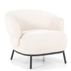 Zachte fauteuil met ronde rug - Eleonora David