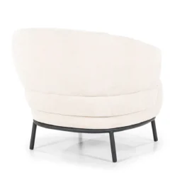 Zachte fauteuil met ronde rug - Eleonora David