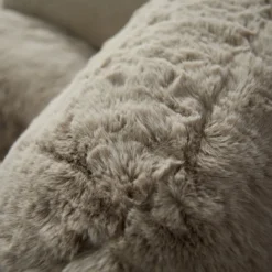 Zachte vacht fauteuil beige - Bodio Fluff