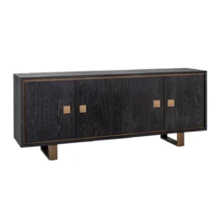 Zwart dressoir met goud - Richmond Interiors Hunter