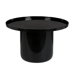 Zwarte design salontafel rond - Zuiver Shiny Bomb