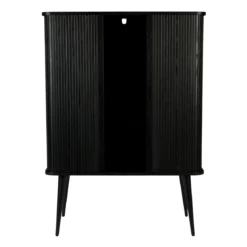 Zwarte design wandkast - Zuiver Barbier Black