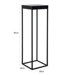 Zwarte plantenzuil eiken hout - Richmond Interiors Oakura