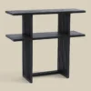 Zwarte sidetable teak latjes - Bodio Teak Slats