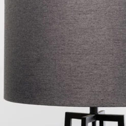 Zwarte vloerlamp met kruisvoet - Kare Design Timon