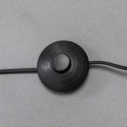 Zwarte vloerlamp met kruisvoet - Kare Design Timon
