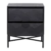 Zwart nachtkastje van hout - Richmond Interiors Blax