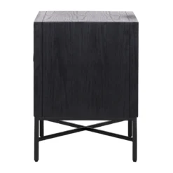 Zwart nachtkastje van hout - Richmond Interiors Blax