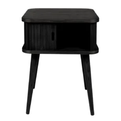 Zwart retro nachtkastje - Zuiver Barbier Black