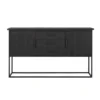 Zwart teak dressoir industrieel design - DTP Home Timeless Back Beam