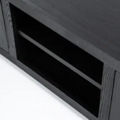 Zwart tv-meubel eiken 160 cm - Eleonora Helsinki