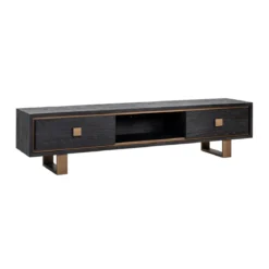 Zwart tv-meubel met goud - Richmond Interiors Hunter