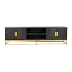Zwart visgraat tv-meubel - Richmond Interiors Blackbone