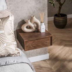 Zwevend nachtkastje met lade - Giani Carve