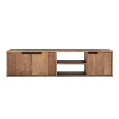 Zwevend tv-meubel teak hout - DTP Home Cosmo
